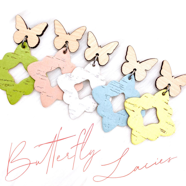 2.25" Butterfly Lacie Dangles -Spring Earrings-Earrings-Inspired by Justeen-Women's Clothing Boutique