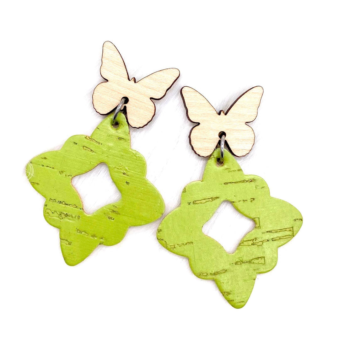 2.25" Butterfly Lacie Dangles -Spring Earrings-Earrings-Inspired by Justeen-Women's Clothing Boutique