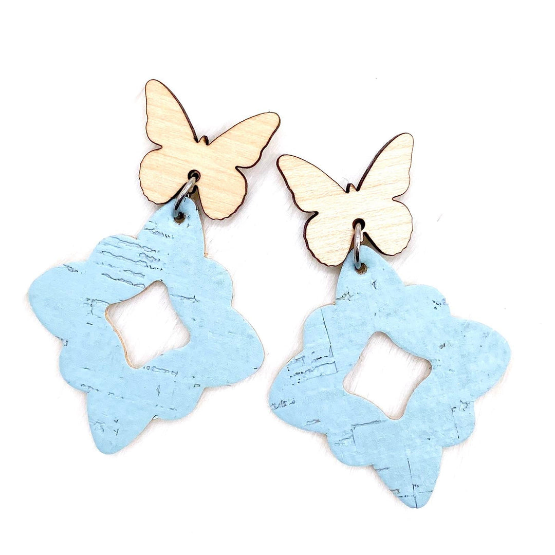 2.25" Butterfly Lacie Dangles -Spring Earrings-Earrings-Inspired by Justeen-Women's Clothing Boutique