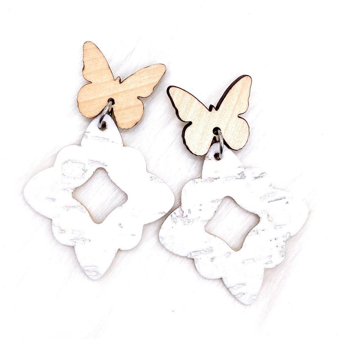 2.25" Butterfly Lacie Dangles -Spring Earrings-Earrings-Inspired by Justeen-Women's Clothing Boutique