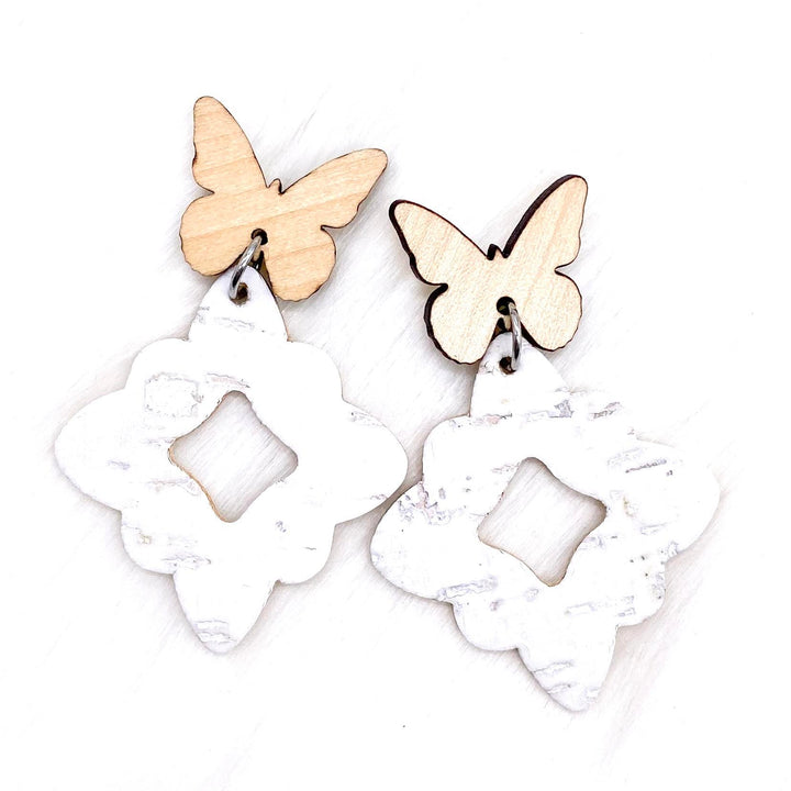 2.25" Butterfly Lacie Dangles -Spring Earrings-Earrings-Inspired by Justeen-Women's Clothing Boutique