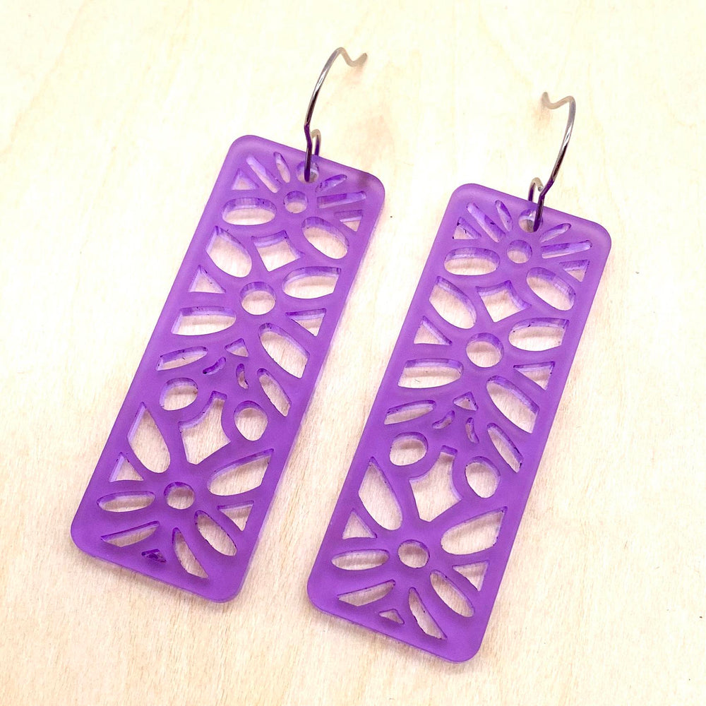 2" The Translucent Brooklynn Cutouts- Spring Acrylic Earrings-Earrings-Inspired by Justeen-Women's Clothing Boutique