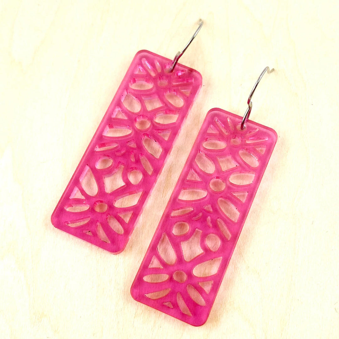 2" The Translucent Brooklynn Cutouts- Spring Acrylic Earrings-Earrings-Inspired by Justeen-Women's Clothing Boutique