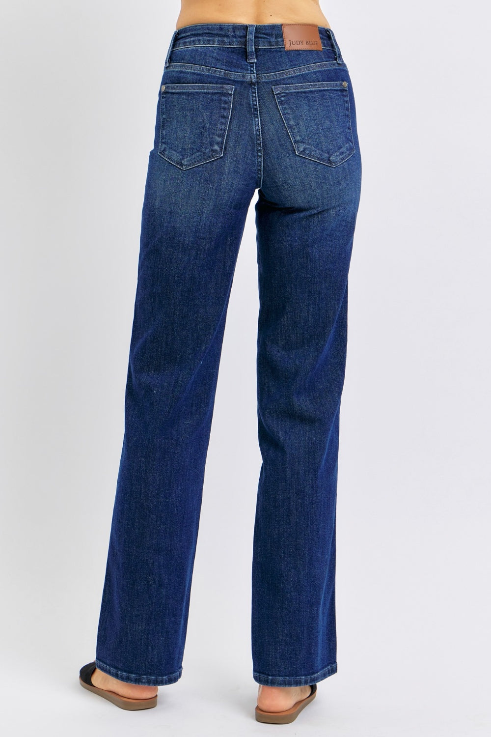 Judy Blue Full Size High Waist Tummy Control Straight Jeans-Denim-Inspired by Justeen-Women's Clothing Boutique