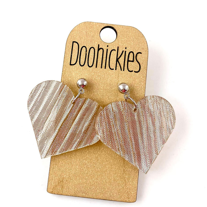 Shimmer Acrylic Heart Dangles - Valentines Earrings-Earrings-Inspired by Justeen-Women's Clothing Boutique