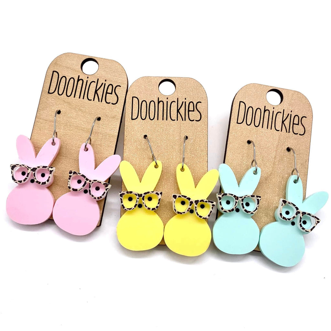 Nerdy Bunny Dangles - Easter Earrings-Inspired by Justeen-Women's Clothing Boutique