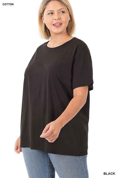 Everyday Cotton Short Sleeve Top-Short Sleeve Tops-Inspired by Justeen-Women's Clothing Boutique in Chicago, Illinois