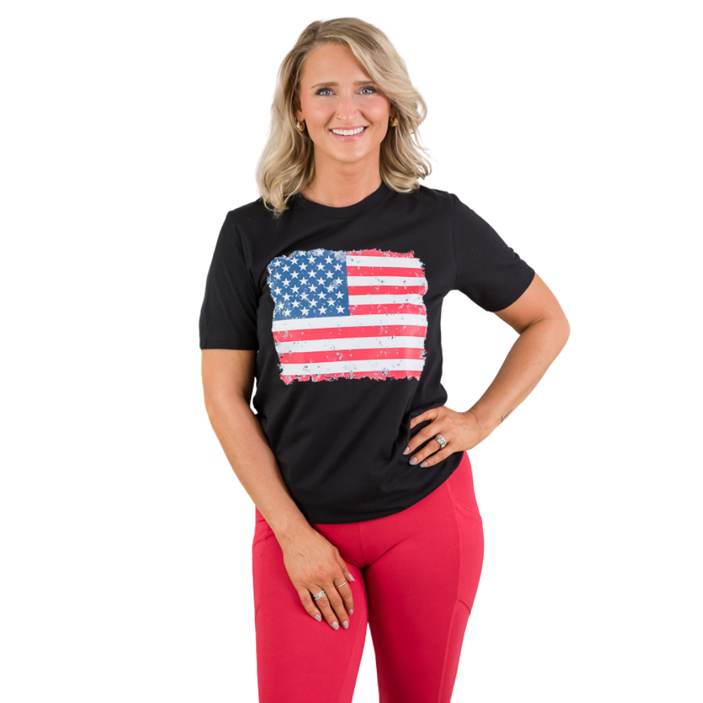 The American Flag Tee-BT Graphic Tee-Inspired by Justeen-Women's Clothing Boutique