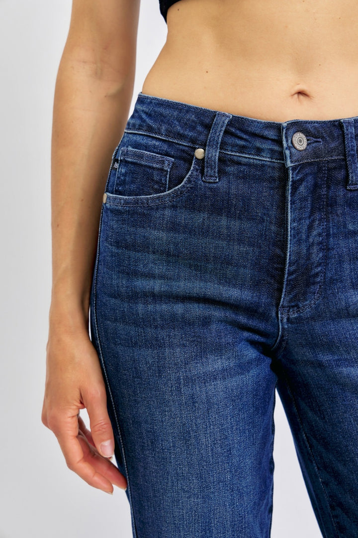 Judy Blue Full Size High Waist Tummy Control Straight Jeans-Denim-Inspired by Justeen-Women's Clothing Boutique