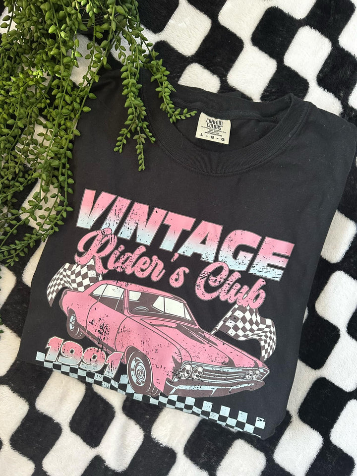 Vintage Riders Club Graphic Tee-Womens-Inspired by Justeen-Women's Clothing Boutique