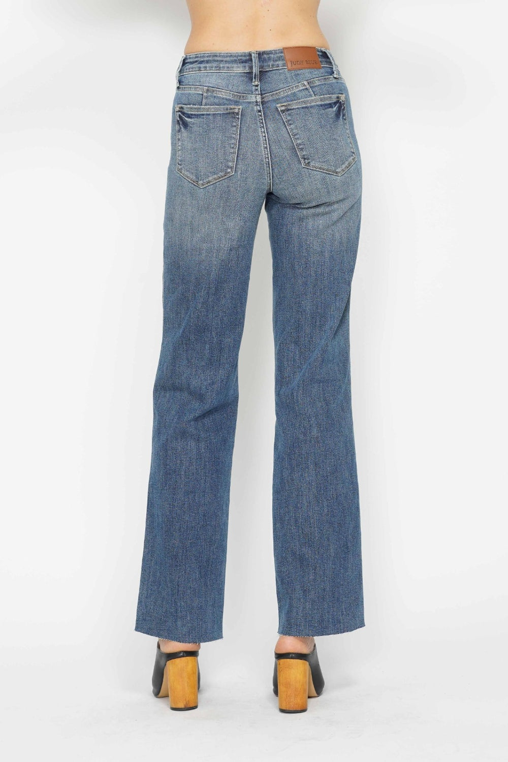 Judy Blue Full Size Tummy Control Straight Jeans-Denim-Inspired by Justeen-Women's Clothing Boutique