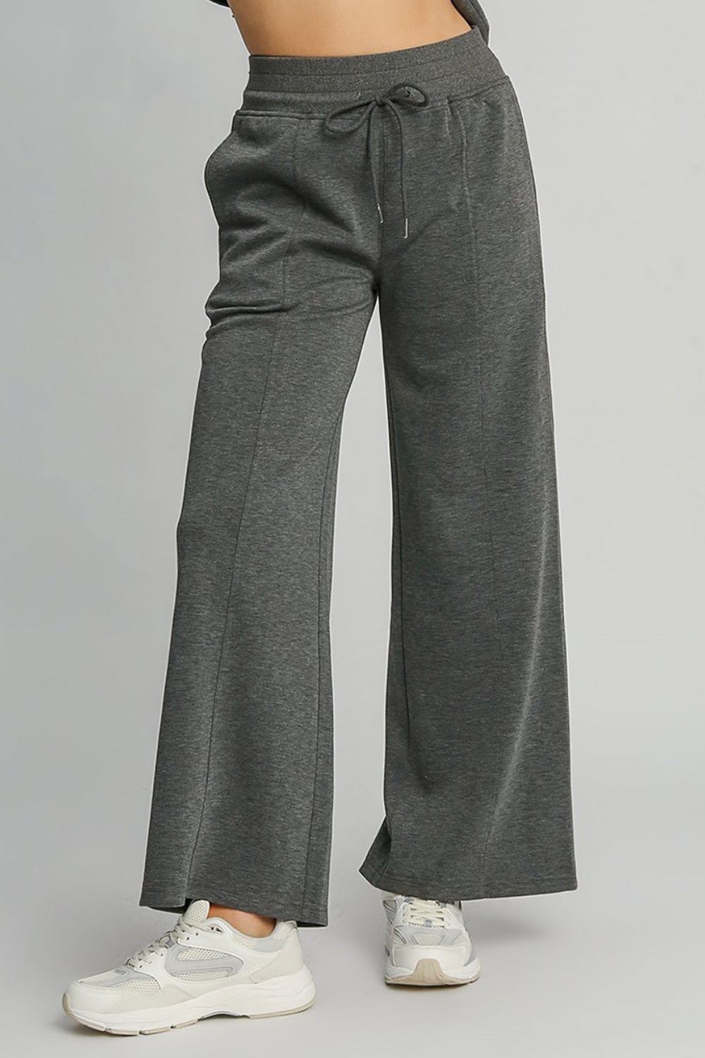 Umgee Full Size Drawstring Wide Leg Pants with Pockets-Pants-Inspired by Justeen-Women's Clothing Boutique