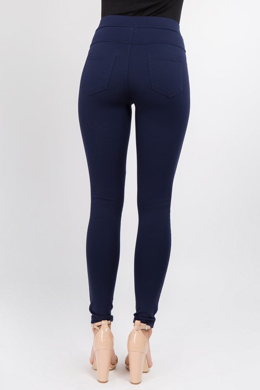 My Perfect Ponte Pants in Navy-Yelete-Inspired by Justeen-Women's Clothing Boutique