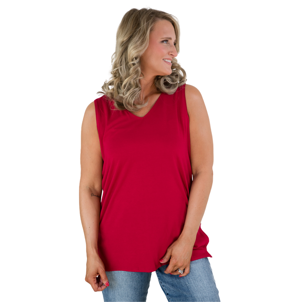 All My Love Tank in Burgundy-Zenana-Inspired by Justeen-Women's Clothing Boutique