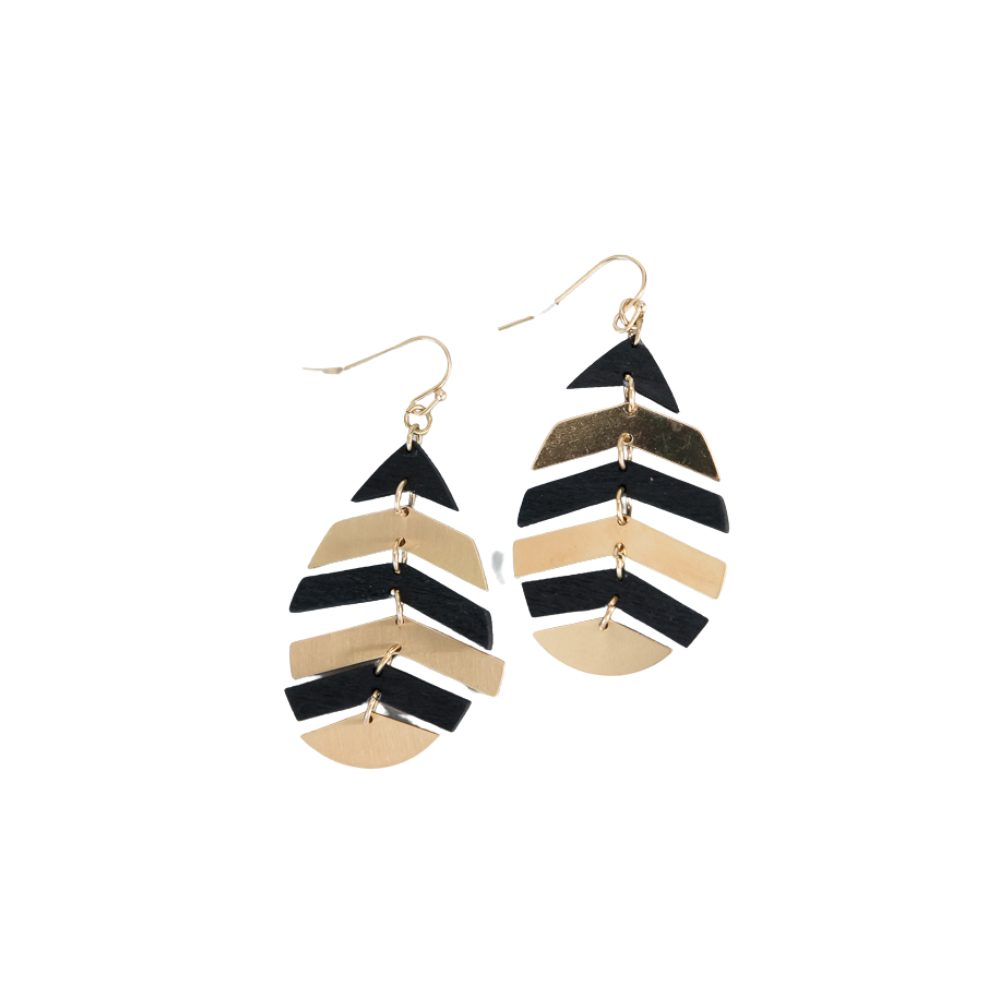 Here All Along Black Earrings-Urbanista-Inspired by Justeen-Women's Clothing Boutique