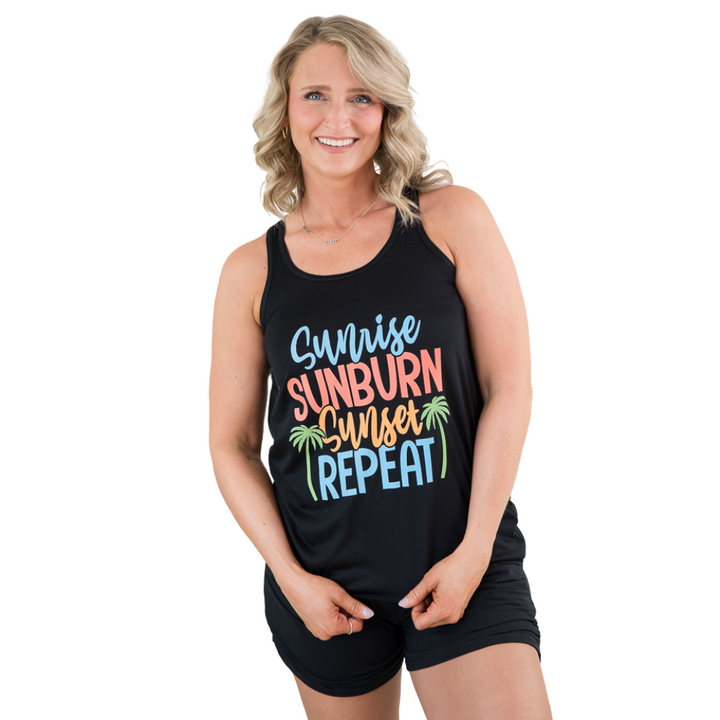 Sunrise Sunburn Sunset Repeat Tank-BT Graphic Tee-Inspired by Justeen-Women's Clothing Boutique