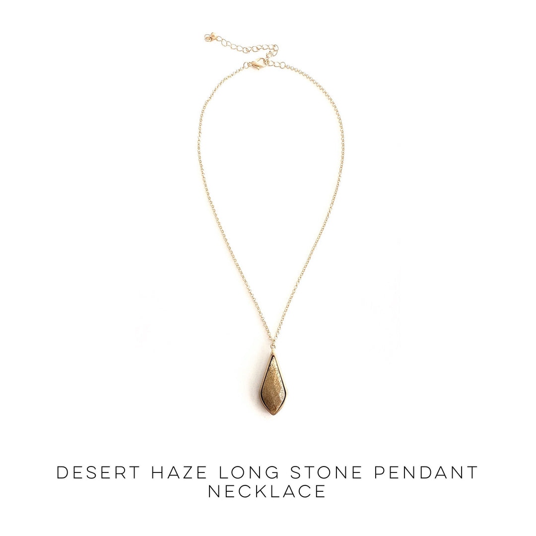 Desert Haze Long Stone Pendant Necklace-Urbanista-Inspired by Justeen-Women's Clothing Boutique