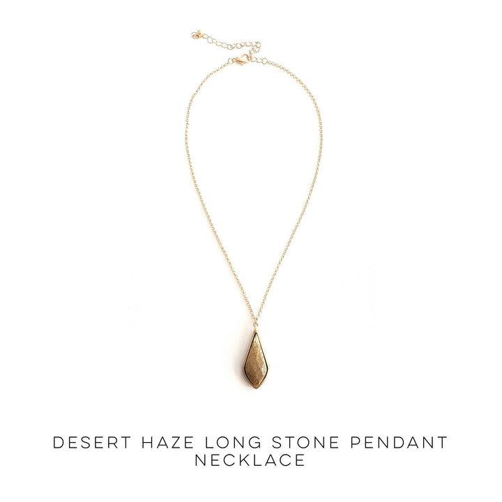 Desert Haze Long Stone Pendant Necklace-Urbanista-Inspired by Justeen-Women's Clothing Boutique