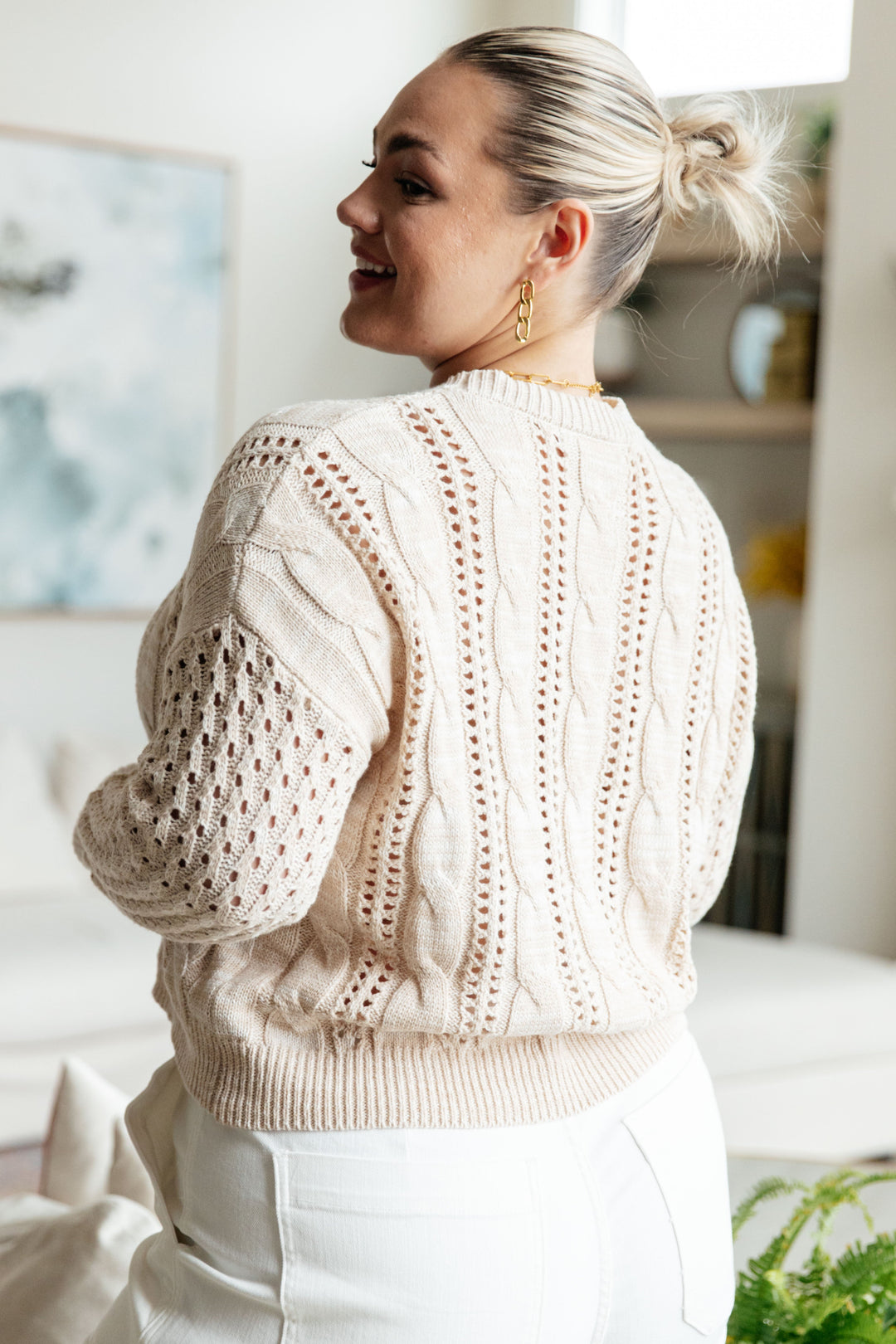 A Note of Thanks Cable Knit Sweater-Sweaters/Sweatshirts-Inspired by Justeen-Women's Clothing Boutique