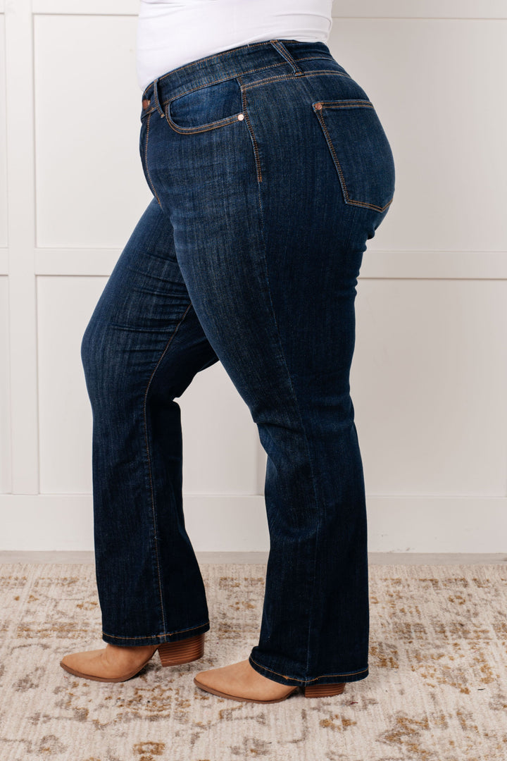 Alaina High Rise Classic Straight Jeans-Denim-Inspired by Justeen-Women's Clothing Boutique