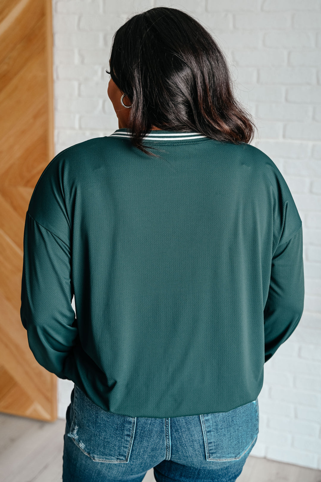 All Out Comfort V-Neck Pullover in Midnight Green-Sweaters/Sweatshirts-Inspired by Justeen-Women's Clothing Boutique