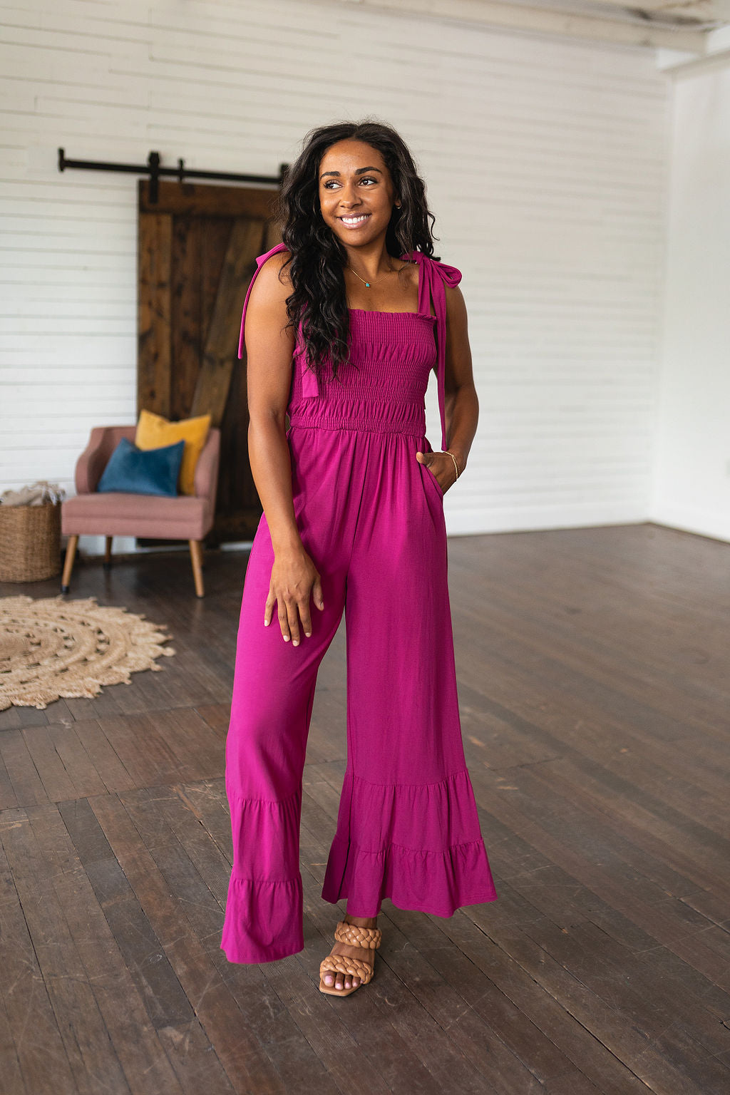 Almost Available Flared Jumpsuit-Jumpsuits & Rompers-Inspired by Justeen-Women's Clothing Boutique in Chicago, Illinois