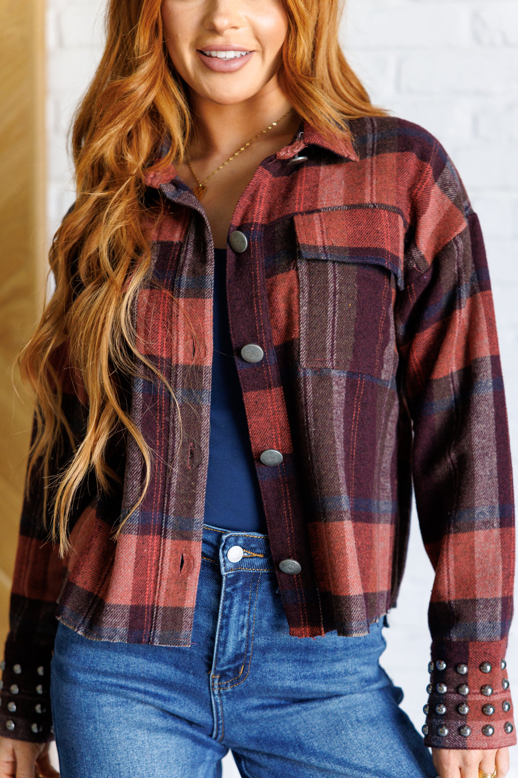 Already There Plaid Shacket-Outerwear-Inspired by Justeen-Women's Clothing Boutique