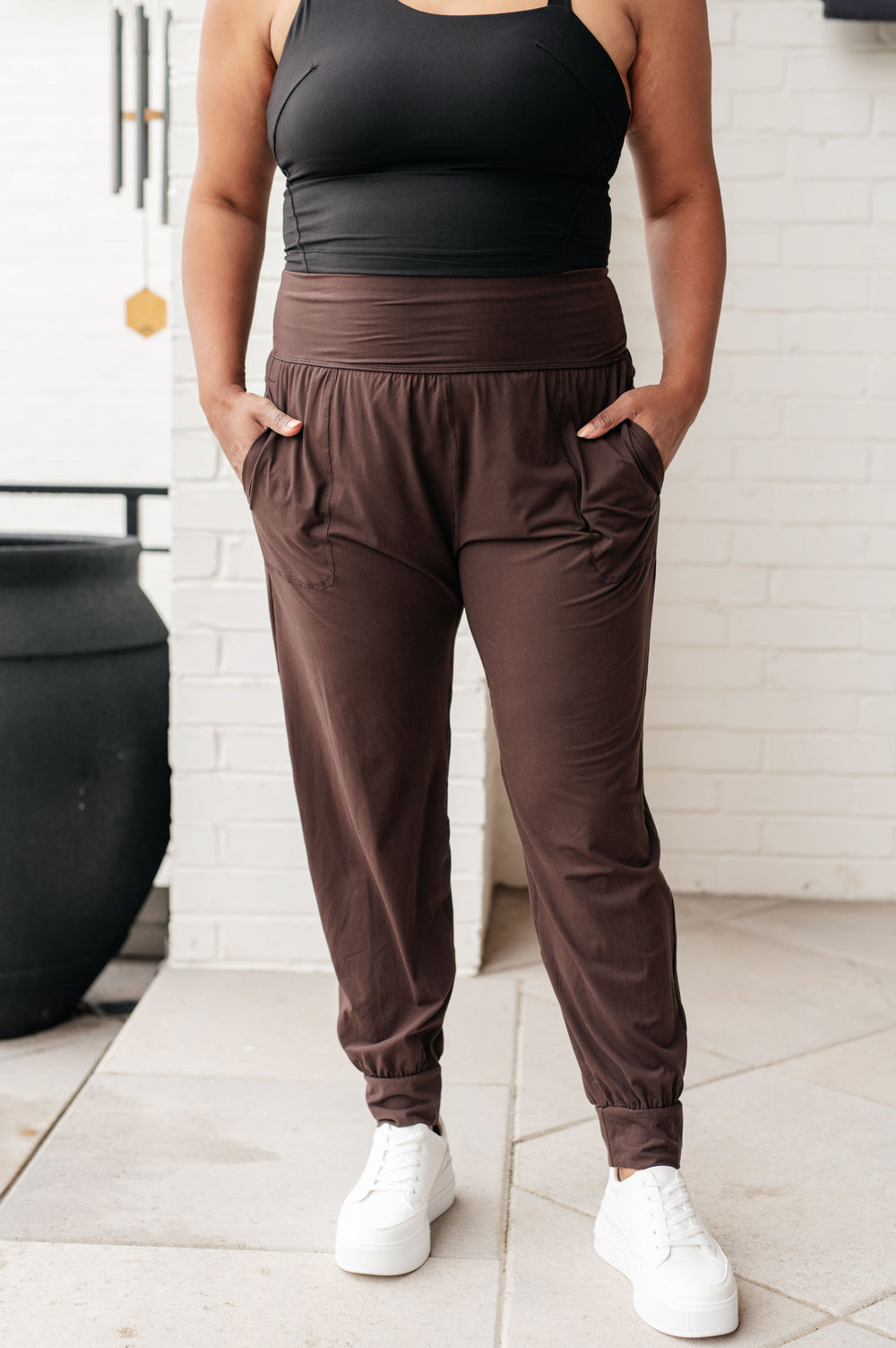 Always Accelerating Joggers in Espresso-Athleisure-Inspired by Justeen-Women's Clothing Boutique in Chicago, Illinois