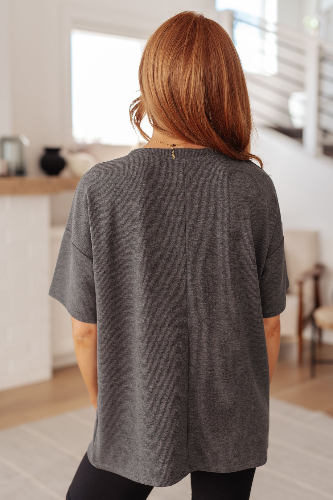 Always Enough Graphic Tee in Charcoal-Tops-Inspired by Justeen-Women's Clothing Boutique