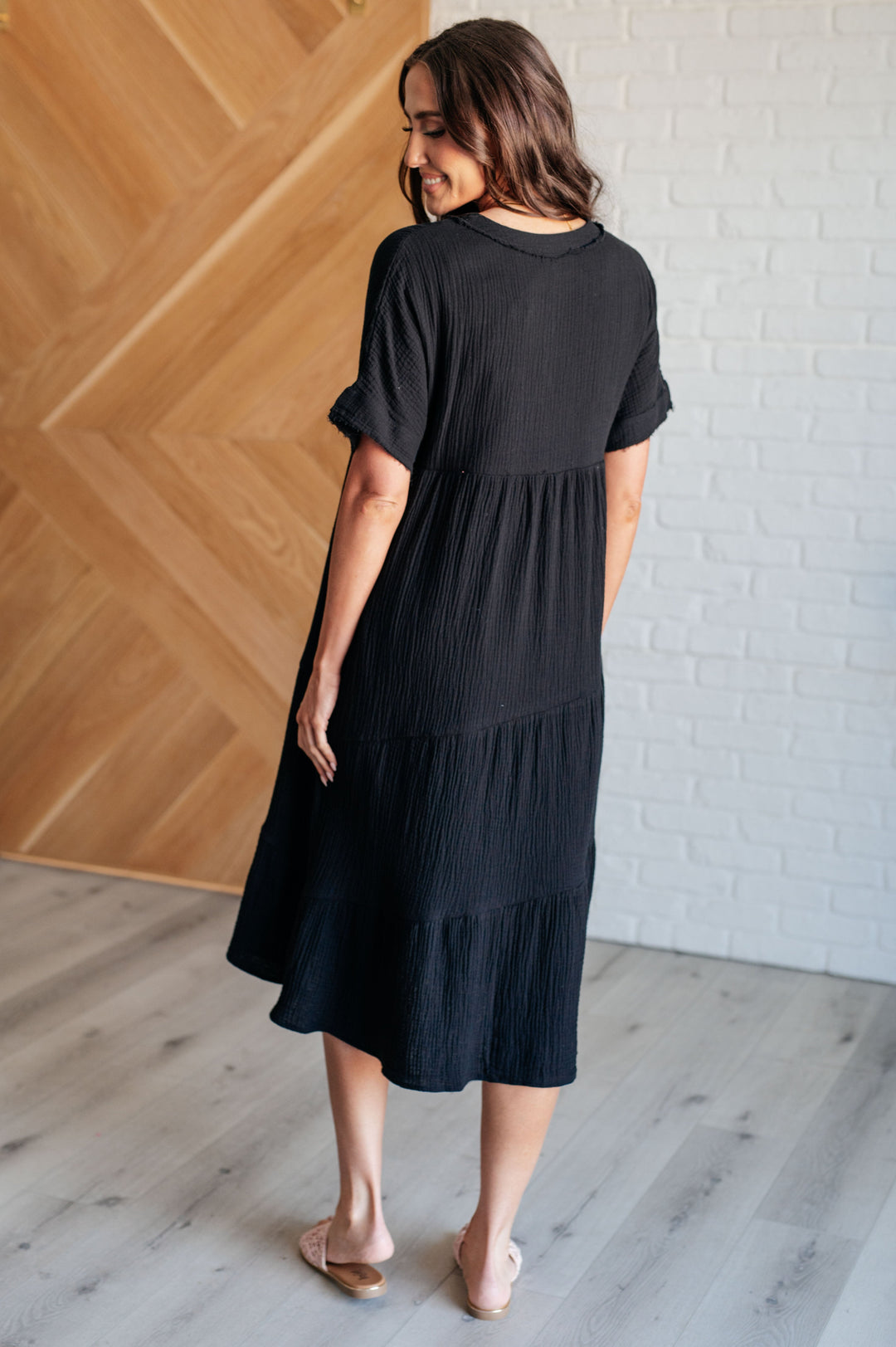 Always Learning Dolman Sleeve Dress in Black-Dresses-Inspired by Justeen-Women's Clothing Boutique