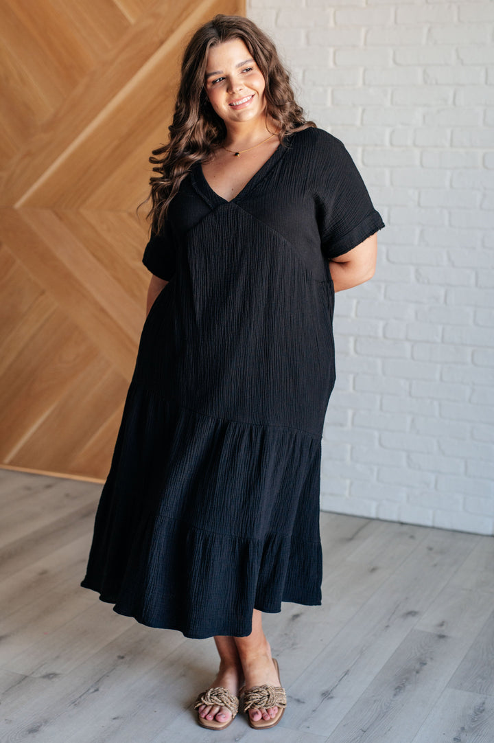 Always Learning Dolman Sleeve Dress in Black-Dresses-Inspired by Justeen-Women's Clothing Boutique