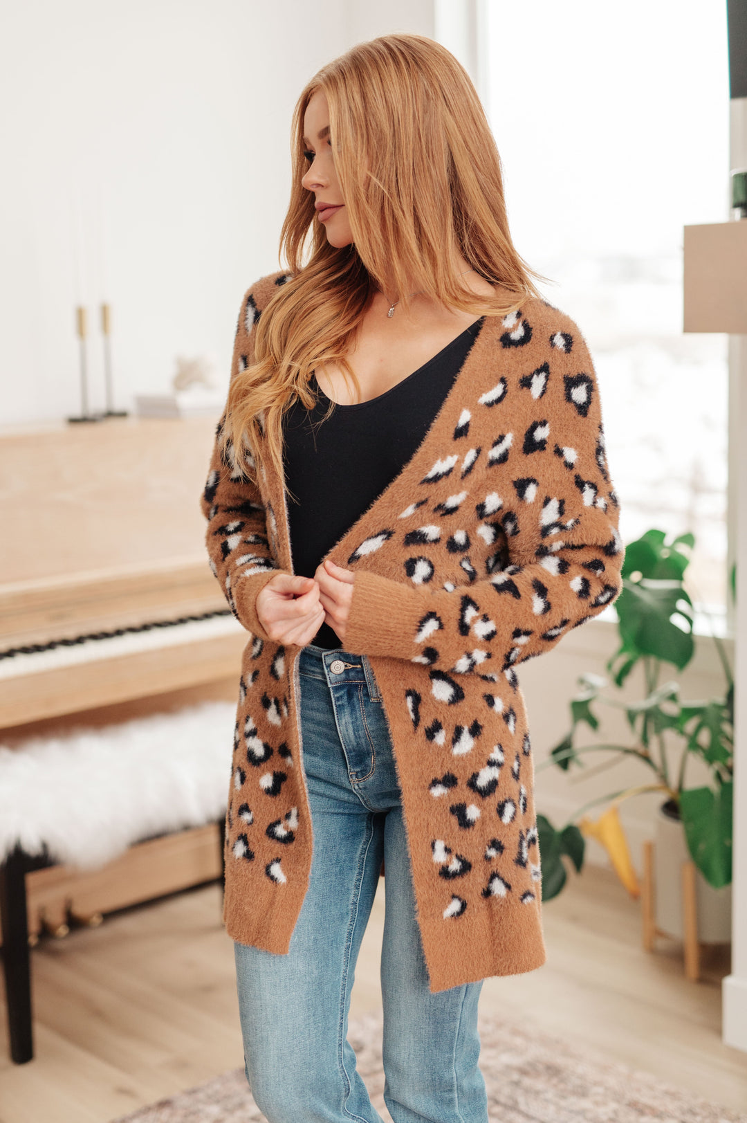 Animal Instinct Longline Cardigan-Cardigans + Kimonos-Inspired by Justeen-Women's Clothing Boutique