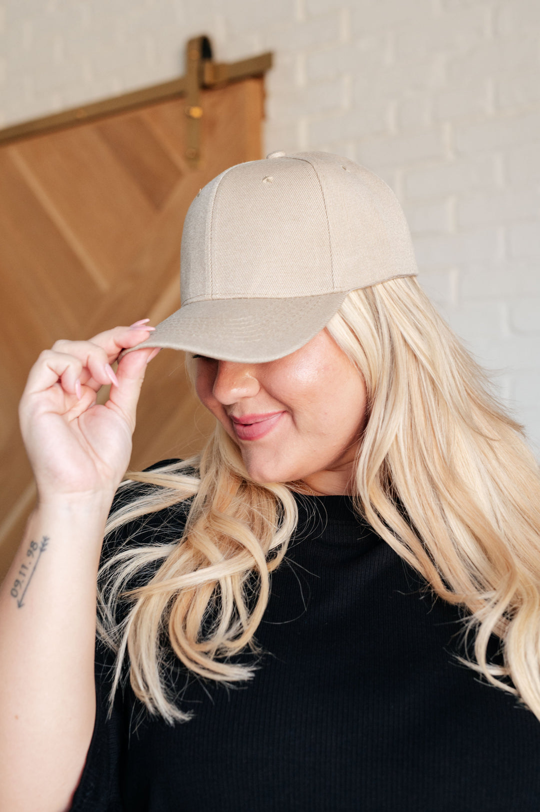 Basic Babe Ball Cap in Khaki-220 Beauty/Gift-Inspired by Justeen-Women's Clothing Boutique