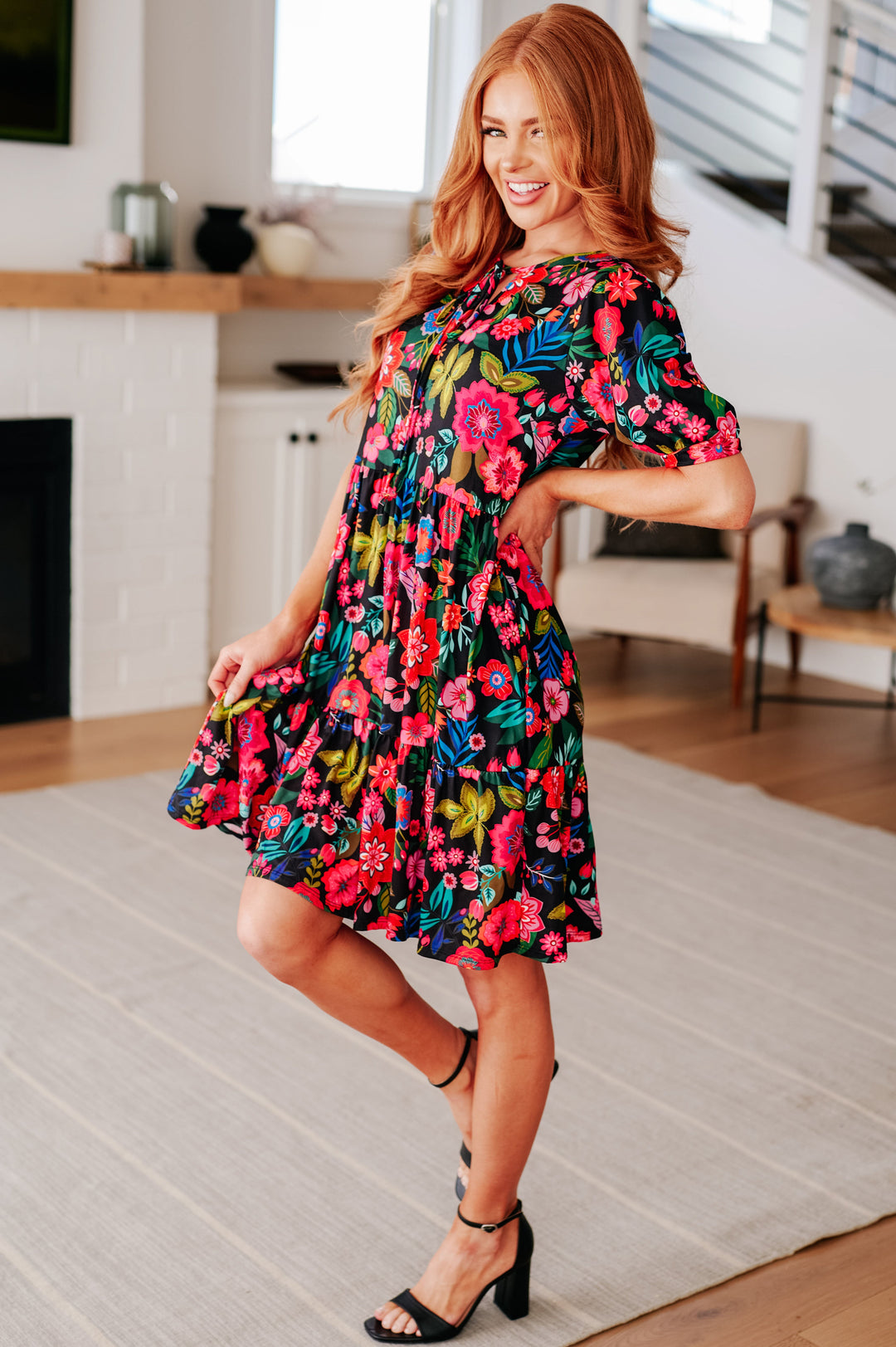 Be Someone Floral Dress-Dresses-Inspired by Justeen-Women's Clothing Boutique