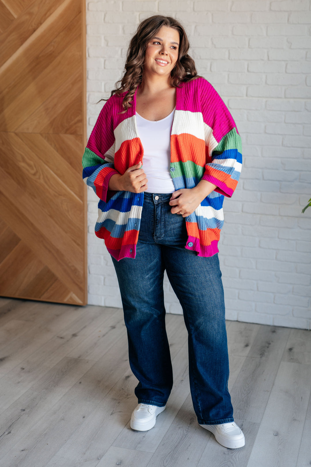 Bold Flirt Button Down Cardigan-Cardigans + Kimonos-Inspired by Justeen-Women's Clothing Boutique