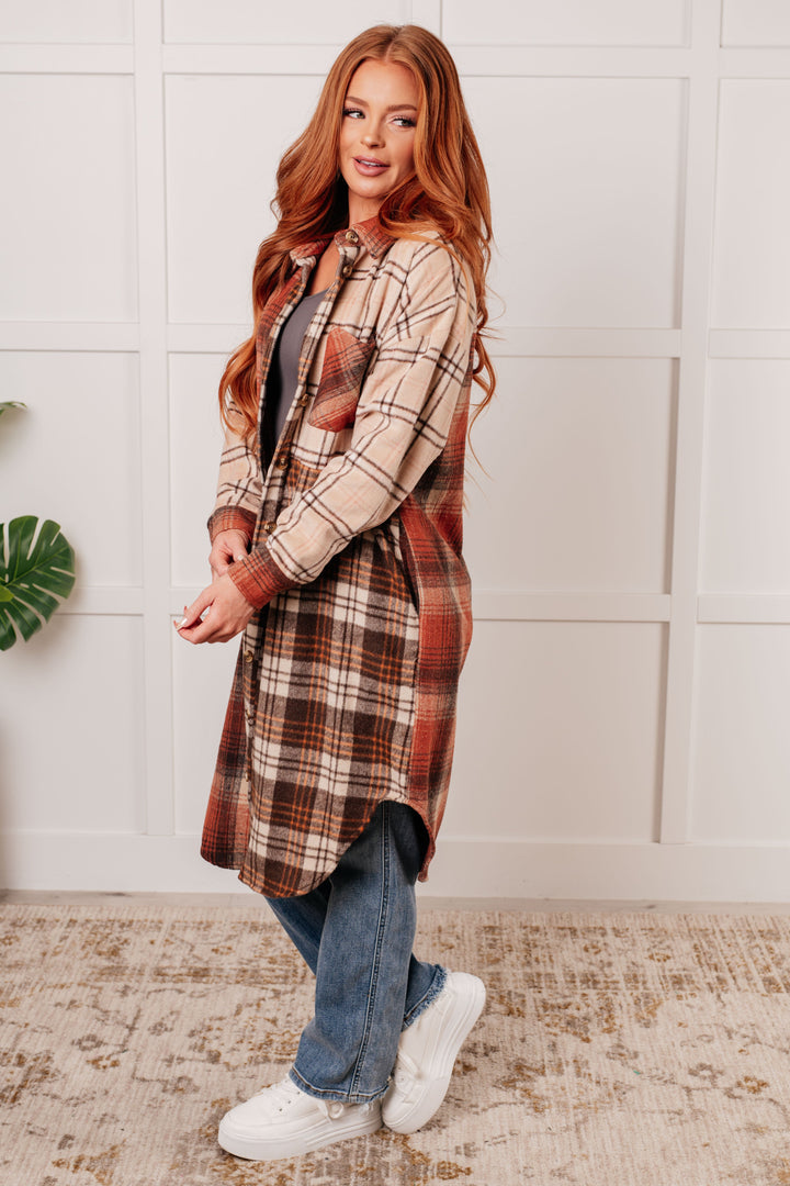 Cabin Fever Flannel Plaid Oversized Shacket-Outerwear-Inspired by Justeen-Women's Clothing Boutique