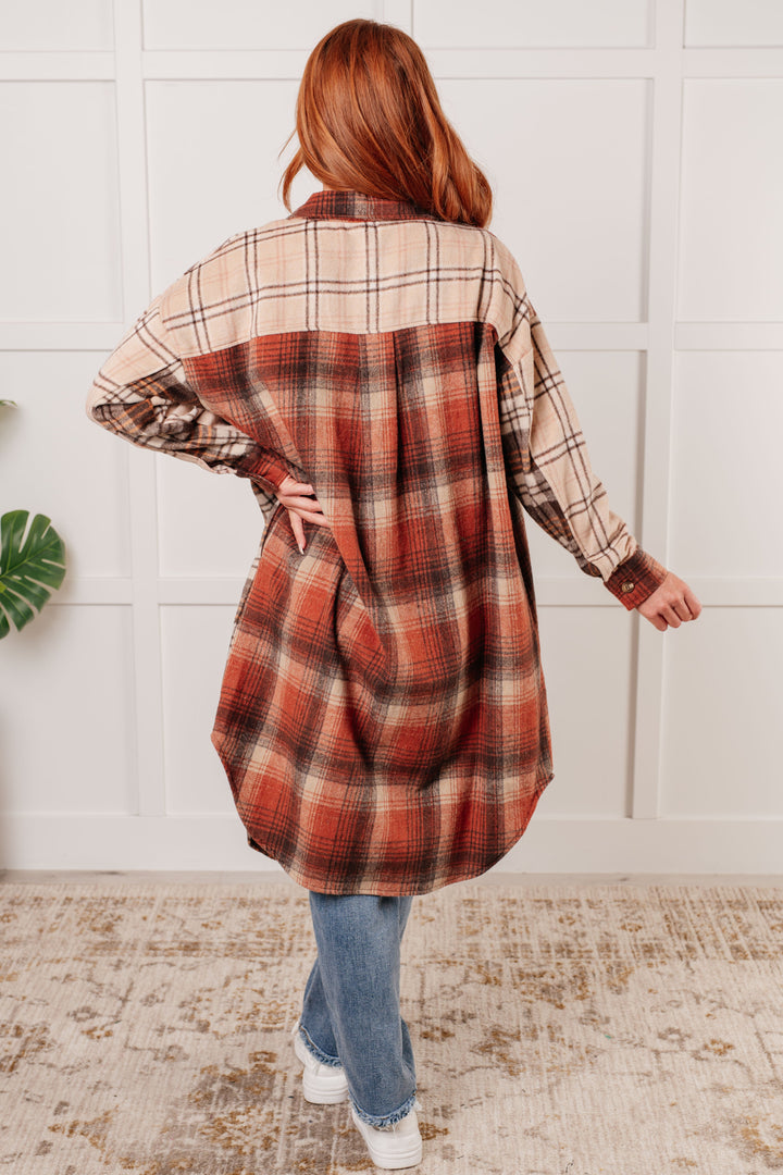 Cabin Fever Flannel Plaid Oversized Shacket-Outerwear-Inspired by Justeen-Women's Clothing Boutique