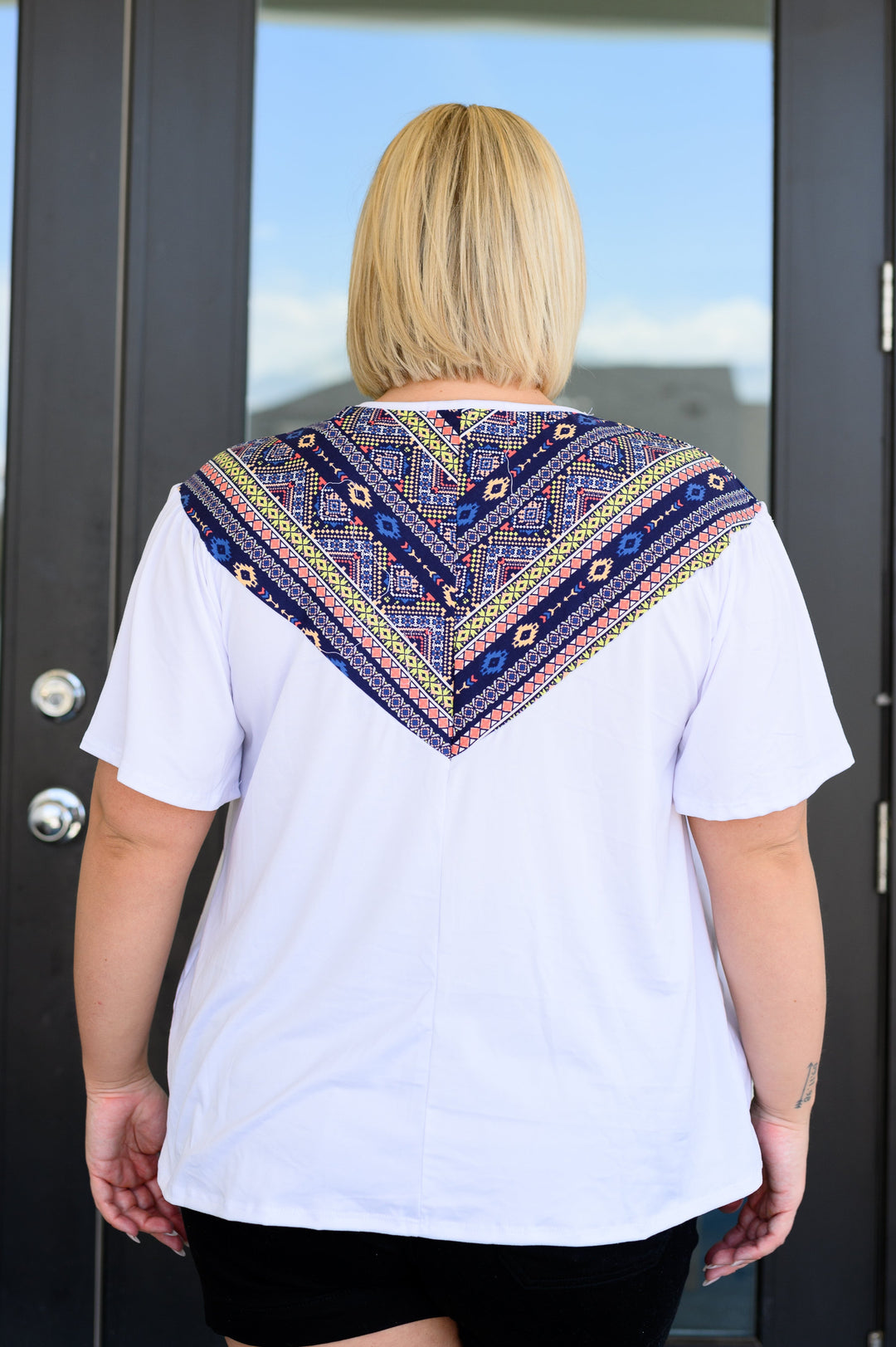 Casually Boho Keyhole Neckline Top-100 Short Sleeve Tops-Inspired by Justeen-Women's Clothing Boutique