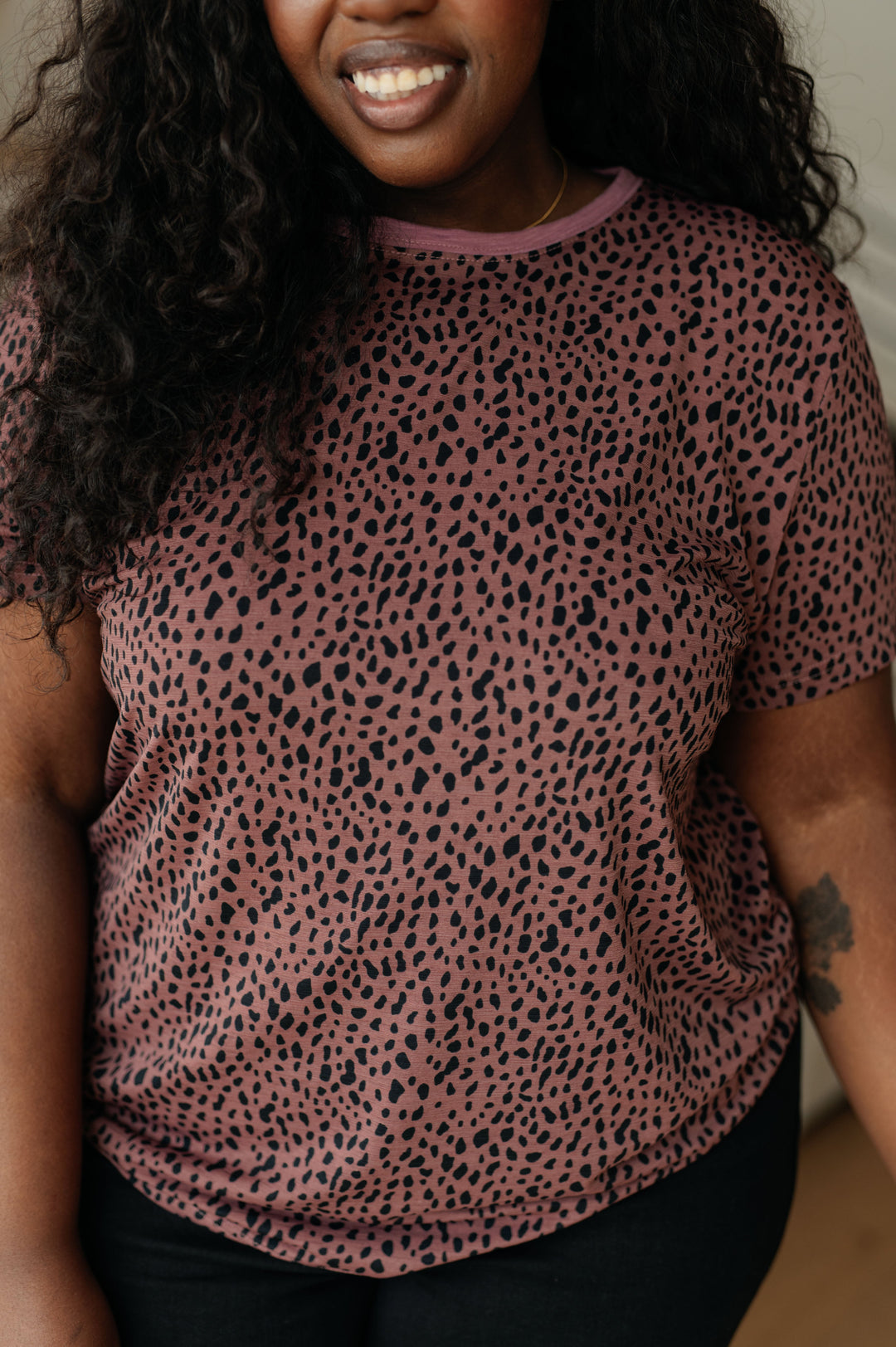 Cheetah Girl Short Sleeve Top-Short Sleeve Tops-Inspired by Justeen-Women's Clothing Boutique