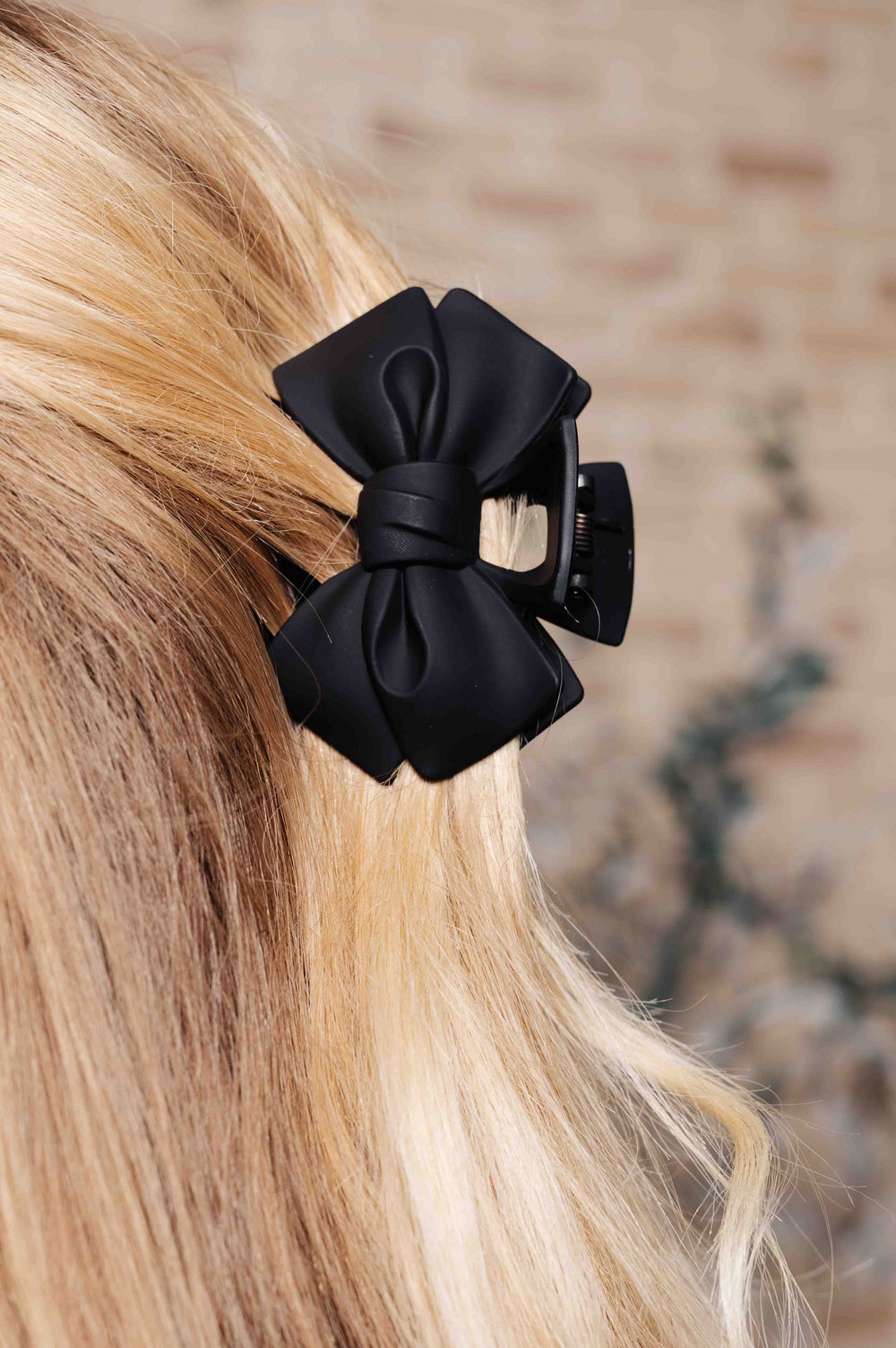 Classic Bow Claw Clip In Matte Black-220 Beauty/Gift-Inspired by Justeen-Women's Clothing Boutique