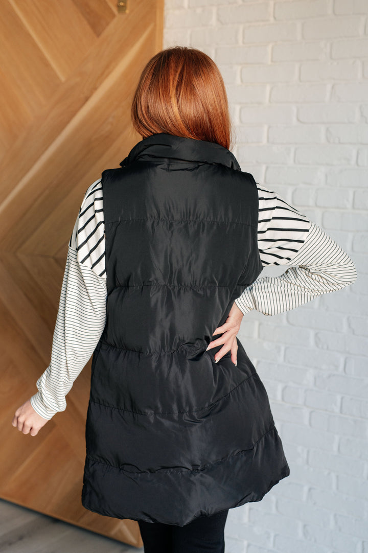 Cold and Calculated Longline Puffer Vest-Outerwear-Inspired by Justeen-Women's Clothing Boutique