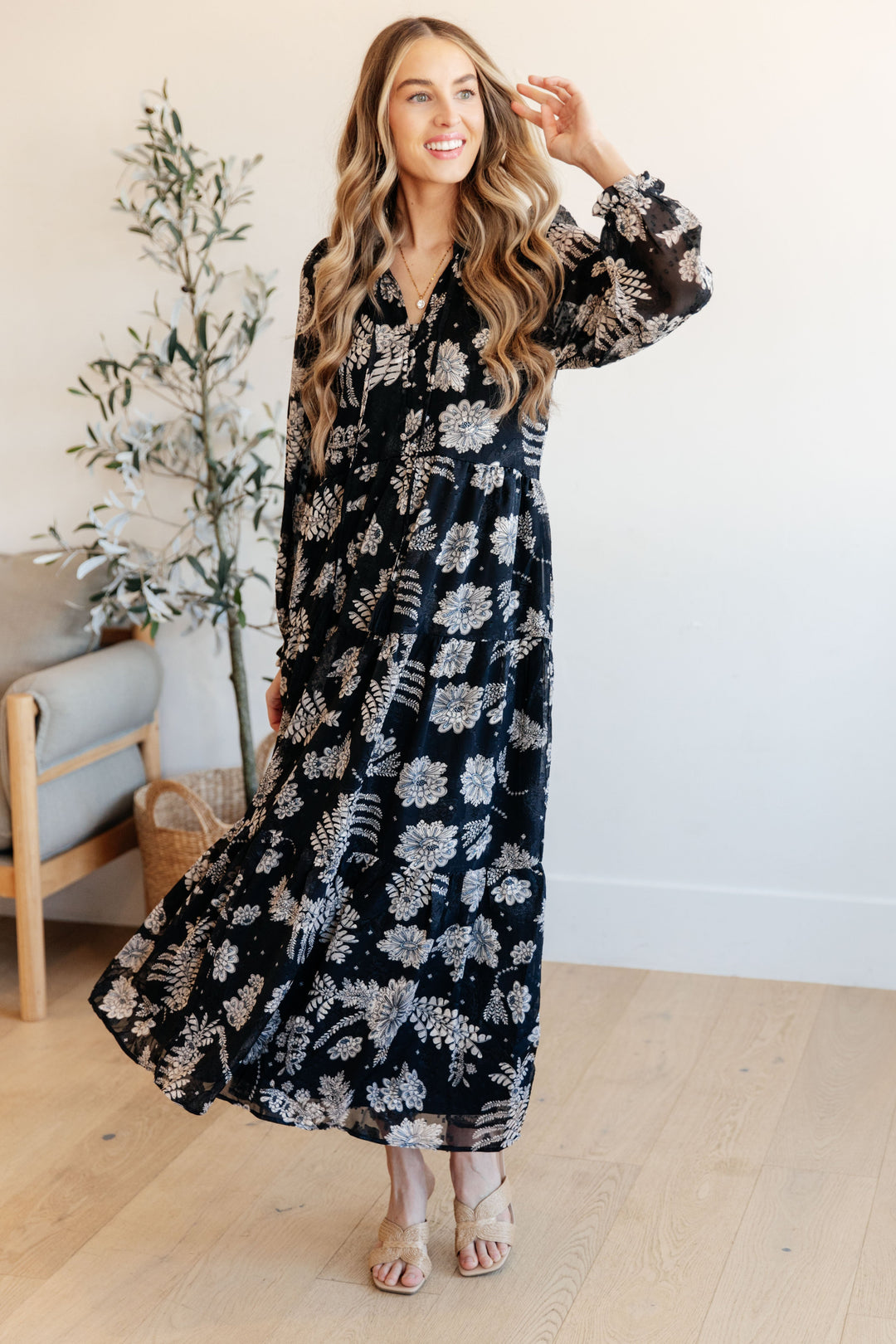 Come Take My Hand Floral Dress-Dresses-Inspired by Justeen-Women's Clothing Boutique in Chicago, Illinois