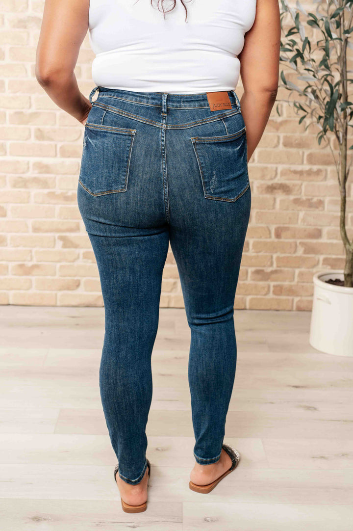 Cora High Rise Control Top Skinny Jeans-Denim-Inspired by Justeen-Women's Clothing Boutique