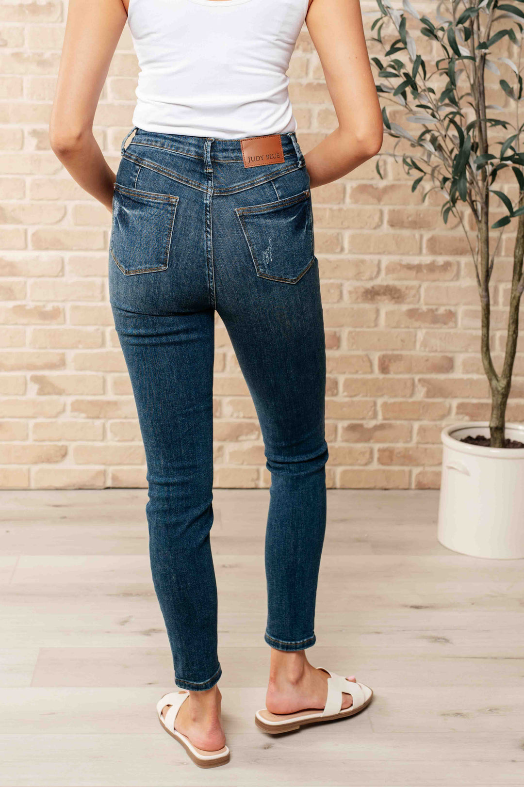 Cora High Rise Control Top Skinny Jeans-Denim-Inspired by Justeen-Women's Clothing Boutique