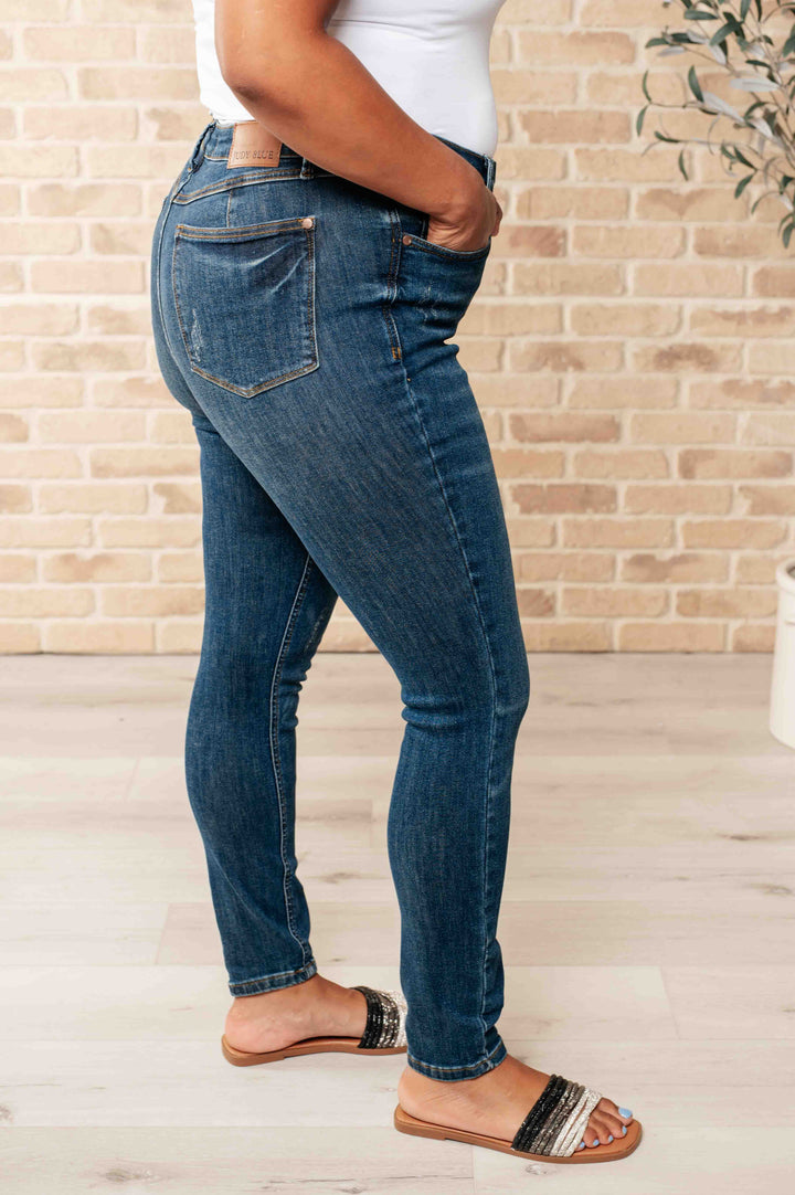 Cora High Rise Control Top Skinny Jeans-Denim-Inspired by Justeen-Women's Clothing Boutique