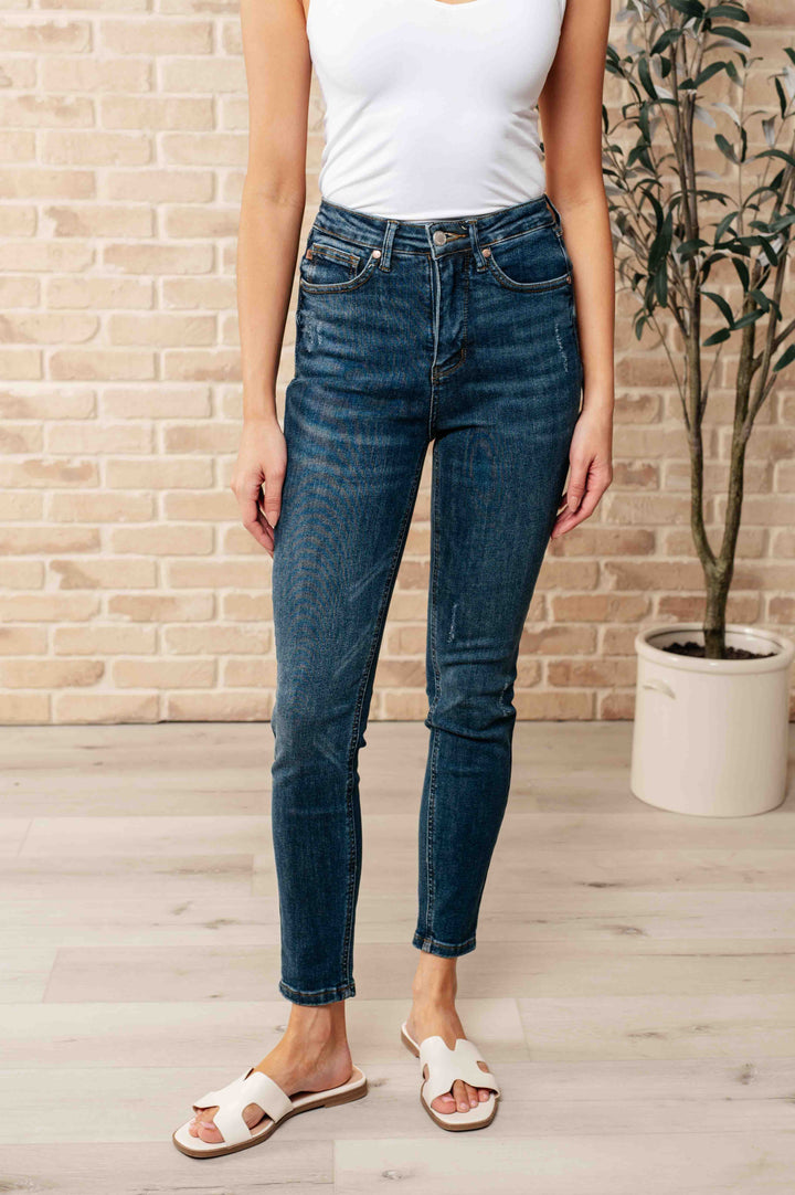 Cora High Rise Control Top Skinny Jeans-Denim-Inspired by Justeen-Women's Clothing Boutique