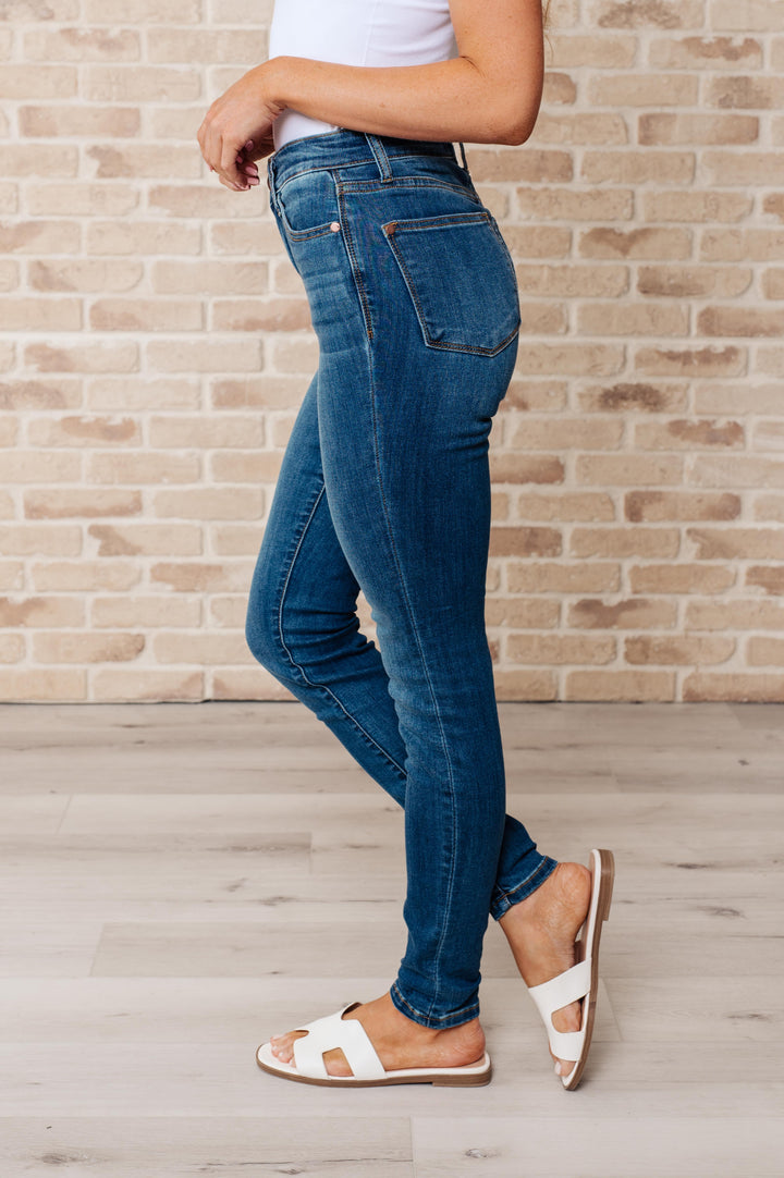 Daphne High Rise Skinny Jeans-Denim-Inspired by Justeen-Women's Clothing Boutique