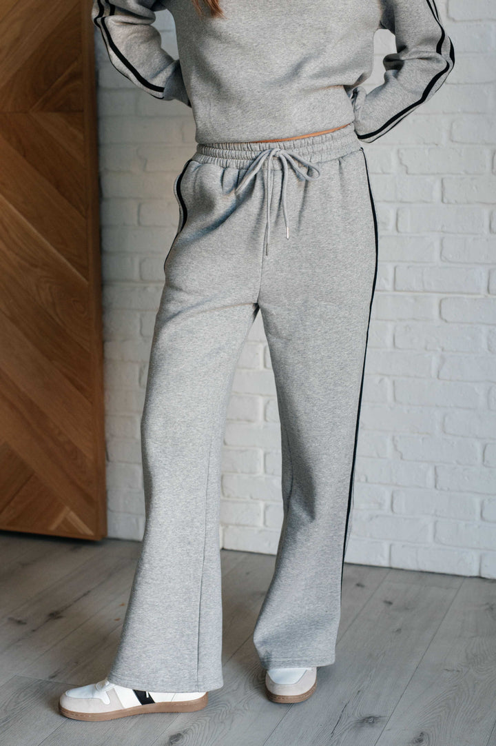 Don't Get Stuck Stripe Detail Sweatpants-Pants-Inspired by Justeen-Women's Clothing Boutique