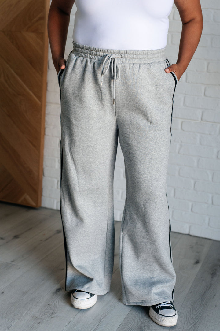 Don't Get Stuck Stripe Detail Sweatpants-Pants-Inspired by Justeen-Women's Clothing Boutique