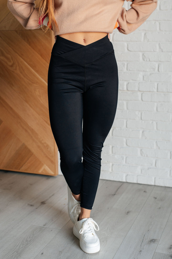 Do The Most V Front Leggings-Leggings-Inspired by Justeen-Women's Clothing Boutique